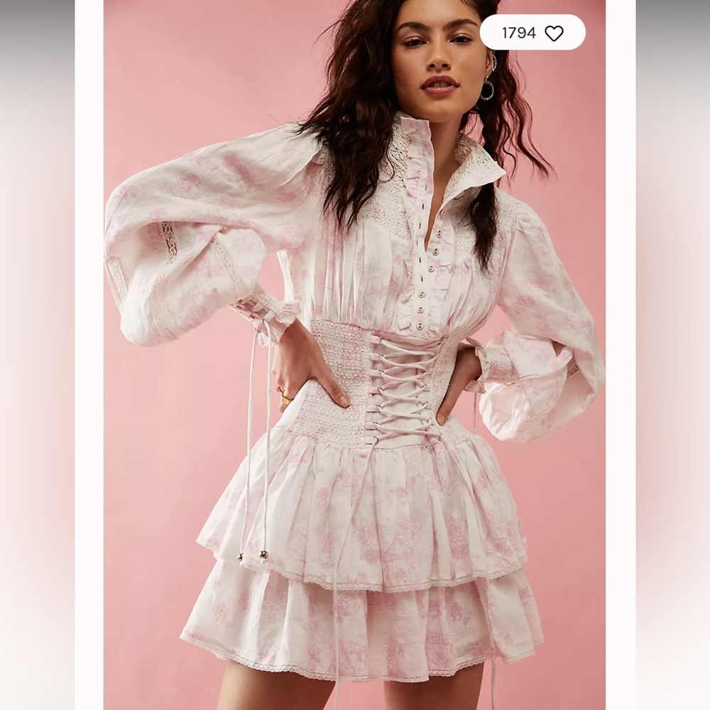 FillyBoo Gazebo Toile Mini Dress